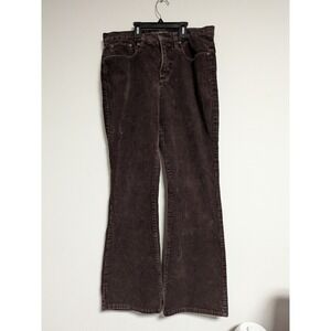 Lauren Ralph Lauren Brown Corduroy Pants Classic Bootcut Womens 12 LRL Jeans Co
